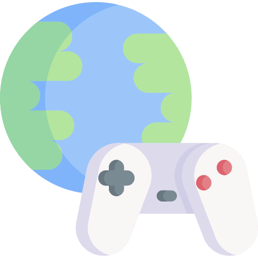 Online gaming multiplayer gamepad gamer icon