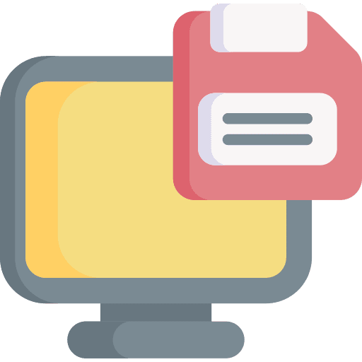 Save ui file save file icon