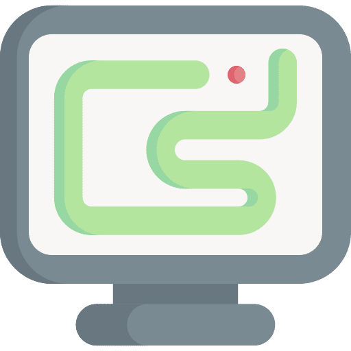 Snake online game arcade computer icon