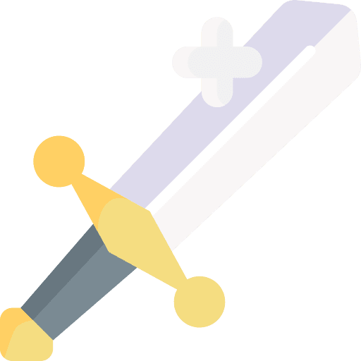 Sword video game protection weapon icon