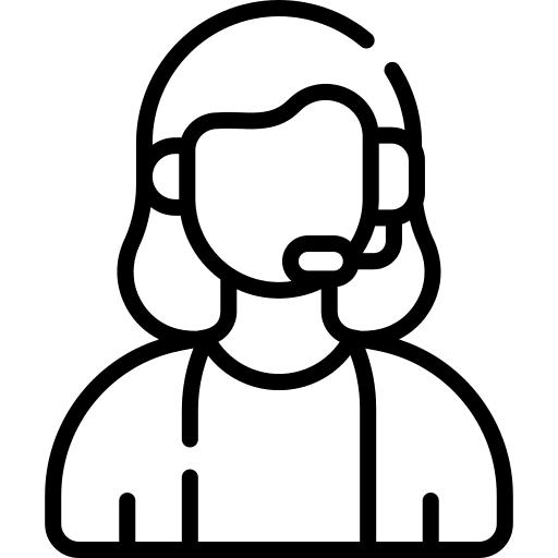 Customer service agent professions and jobs technical support call center icon