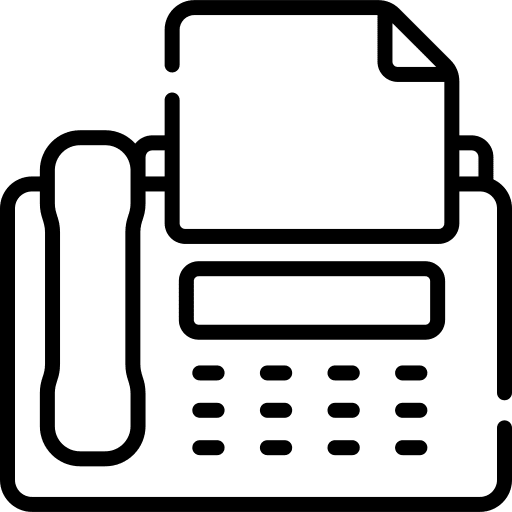 Fax machine office material marketing telephone icon