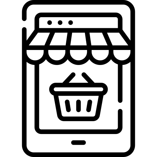 Marketplace mobile phone smartphone store icon