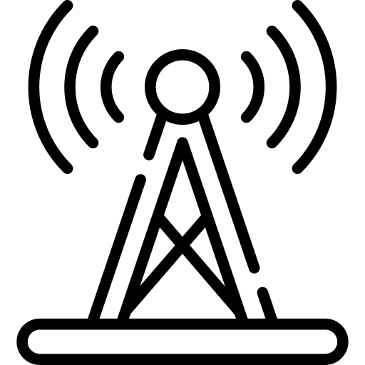Signal tower signal tower radio antenna wireless connectivity icon