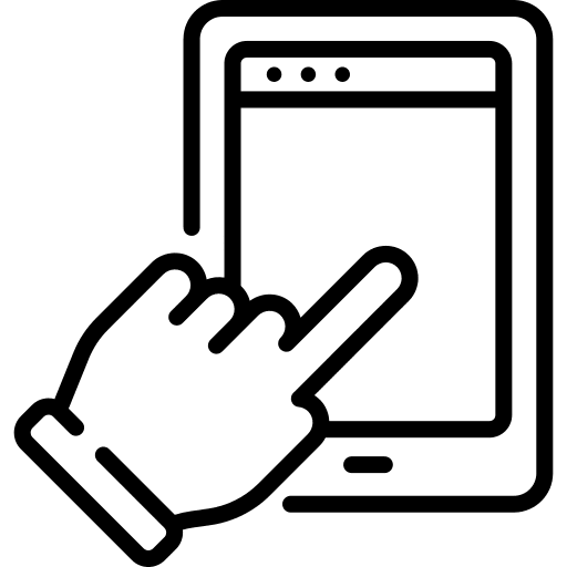 Touch screen screen finger electronics icon