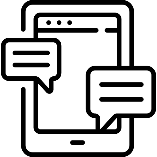 Chat message phone smartphone icon