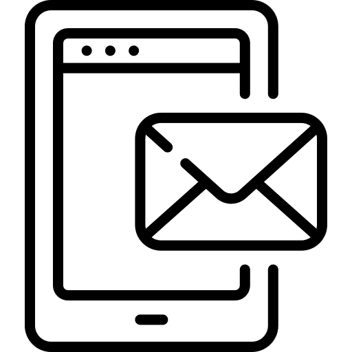 Mail message send mail mobile phone icon