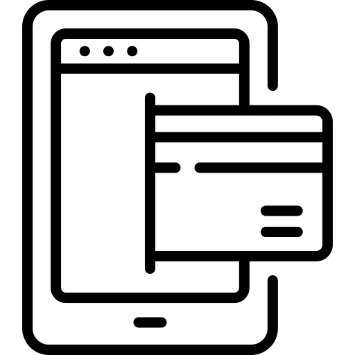 Mobile payment mobile payment credit card smartphone icon