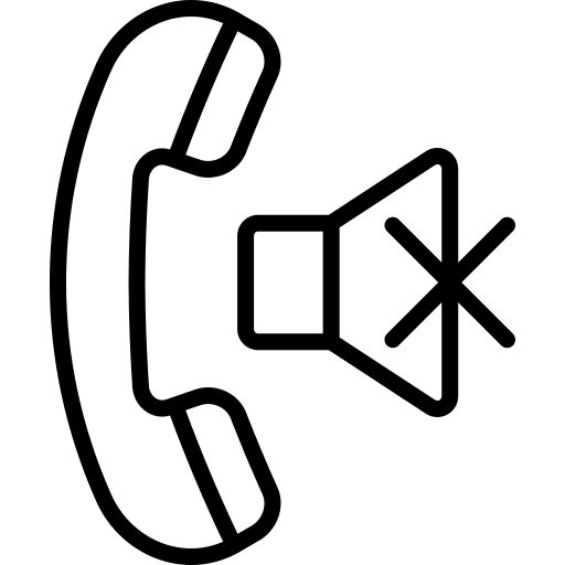 Mute multimedia technology telephone call icon
