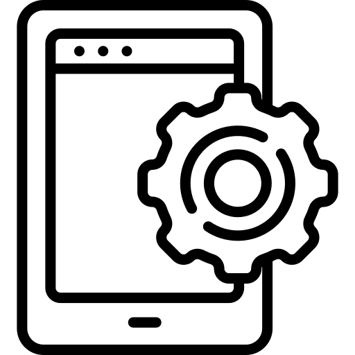 Settings mobile electronics configuration icon
