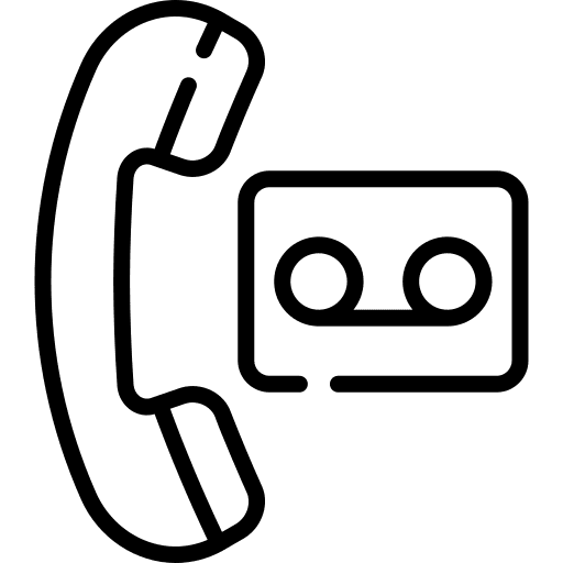 Voice recorder call telephone phone icon