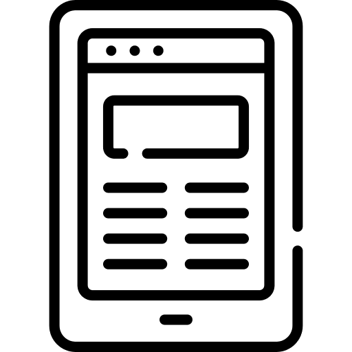 Website smartphone app website icon