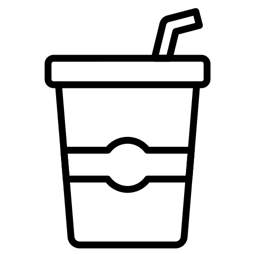 Drink food and restaurant drink glass icon