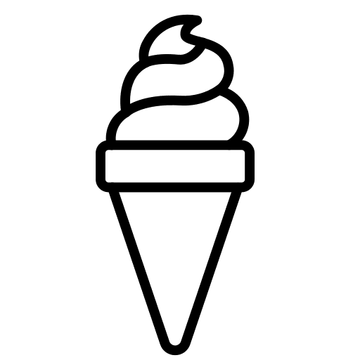 Ice cream food and restaurant sweet ice cream icon