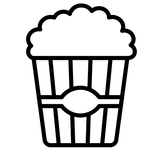 Popcorn pop snack corn icon