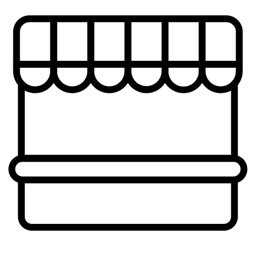 Stall marketing stall awning icon