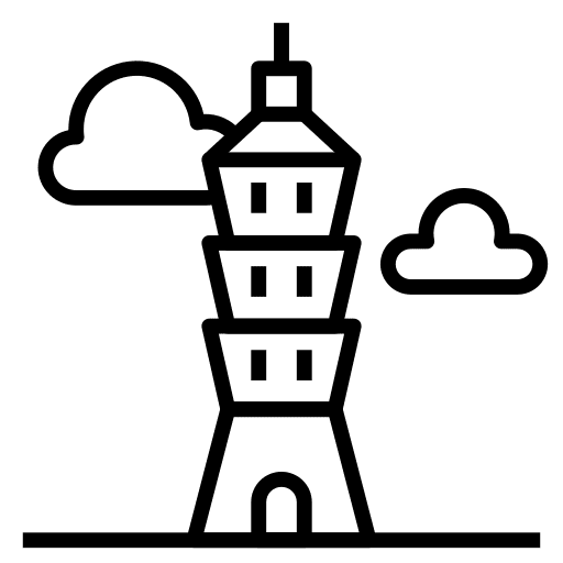 Tower monument landmark tower icon