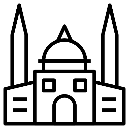 Mosque monument religion building icon