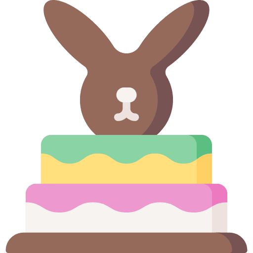 Cake dessert food and restaurant easter day icon