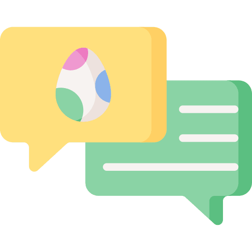 Chat easter chat easter egg icon