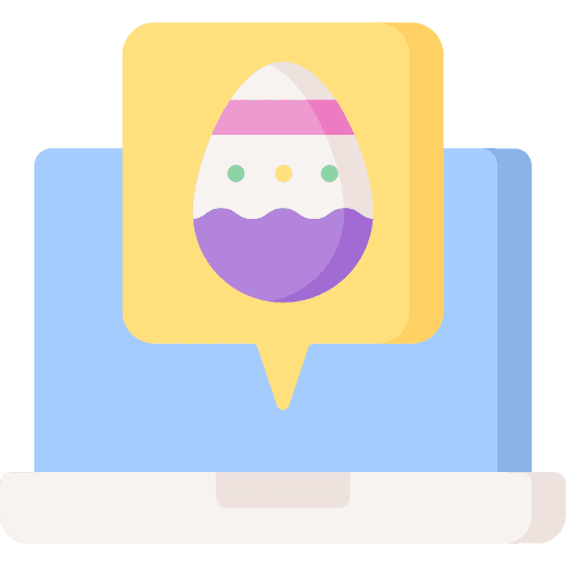 Easter greeting easter letter icon