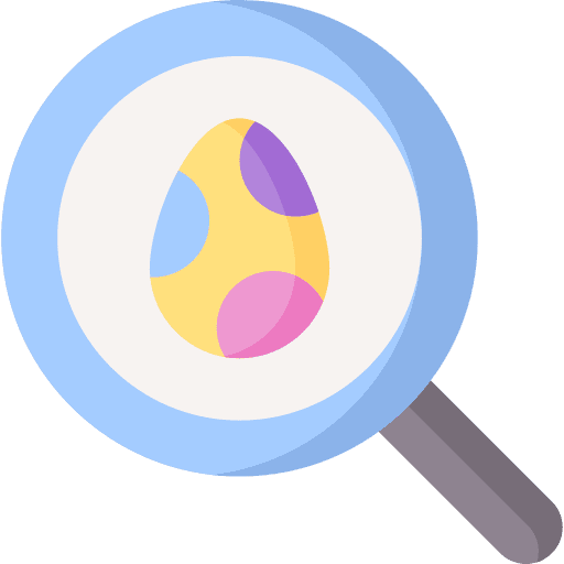 Egg hunt holidays search religious icon