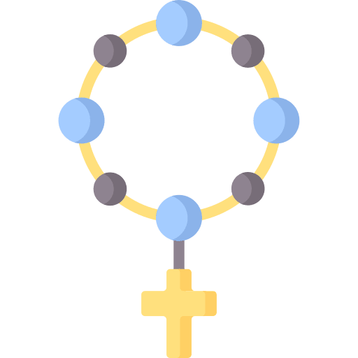 Rosary catholic cross rosary icon