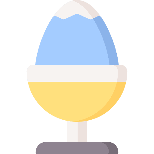 Boiled egg protein egg healthy food icon