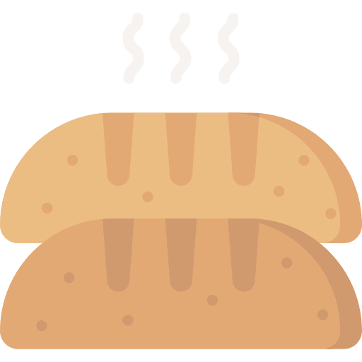 Bread loaf easter holidays icon