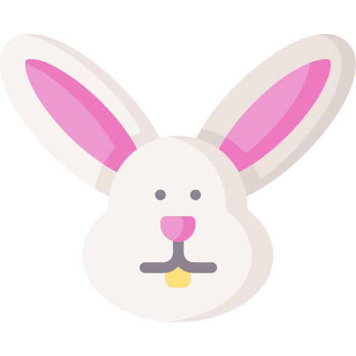 Bunny easter pet animals icon