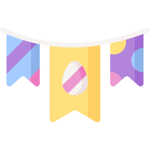 Garlands cultures decoration egg icon