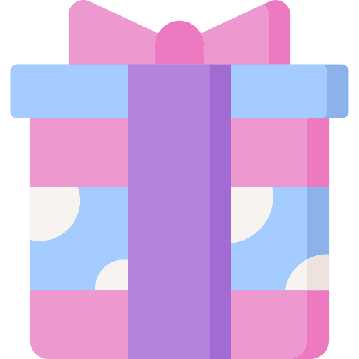 Gift box box ribbon gift box icon