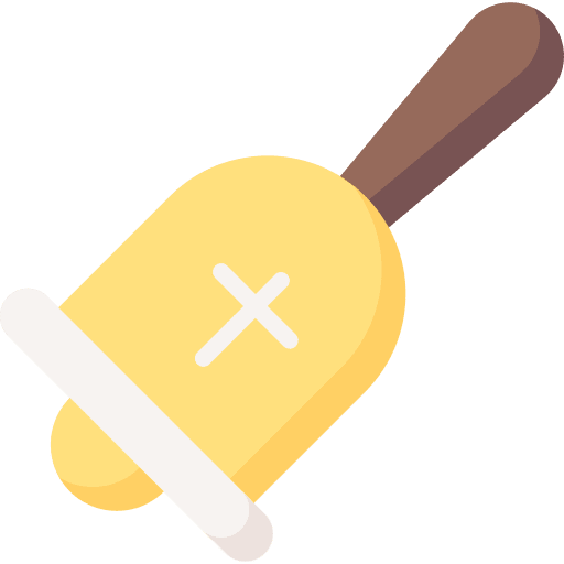 Handbell ring handbell music and multimedia icon