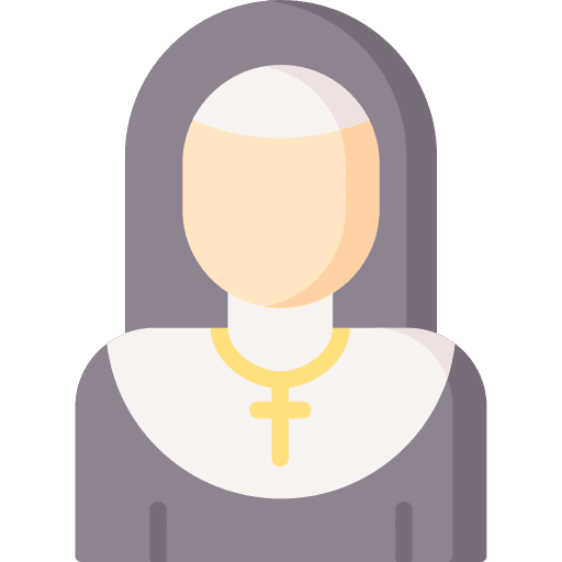 Nun avatar job woman icon