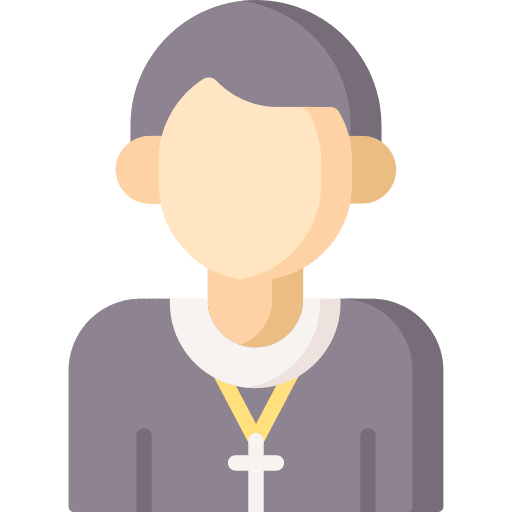 Priest black hair professions and jobs avatar icon