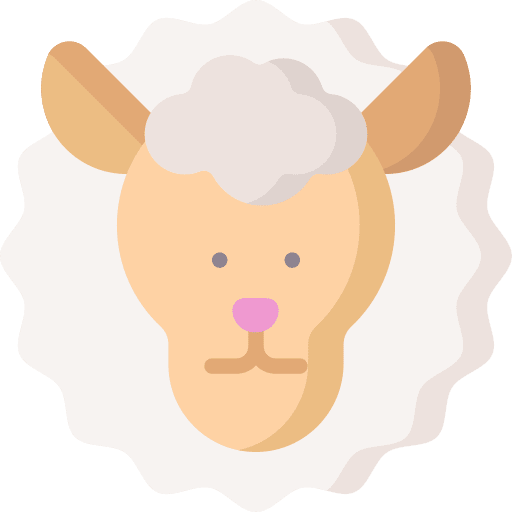 Sheep fauna zoo animals icon