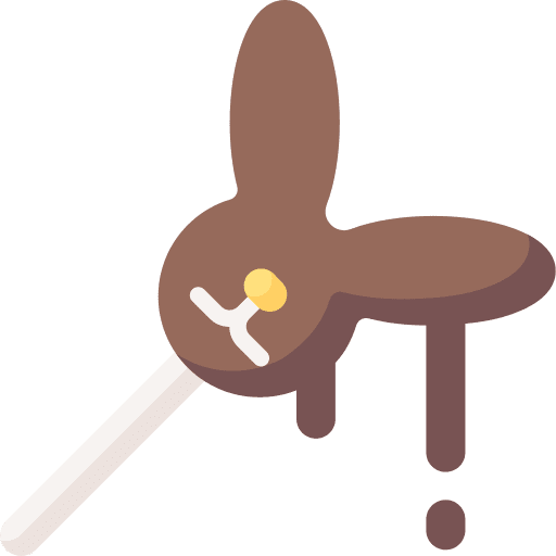 Bunny easter rabbit chocolate icon