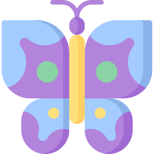 Butterfly flower butterflies wild life icon
