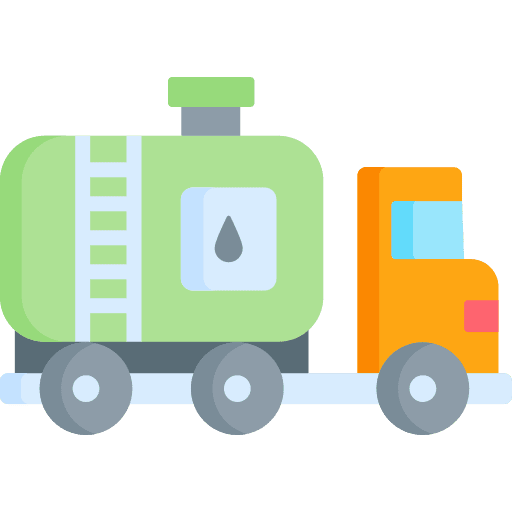 Tank truck diesel industry transport icon