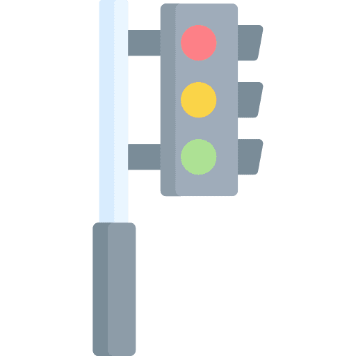 Traffic lights electronics signaling road signal icon