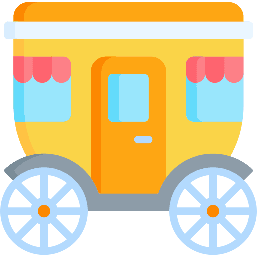 Carriage transportation royal carriage icon