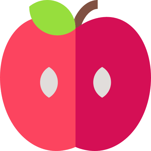 Apple vegan vegetarian diet icon