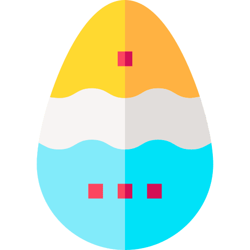 Easter egg celebration tradition decorative icon