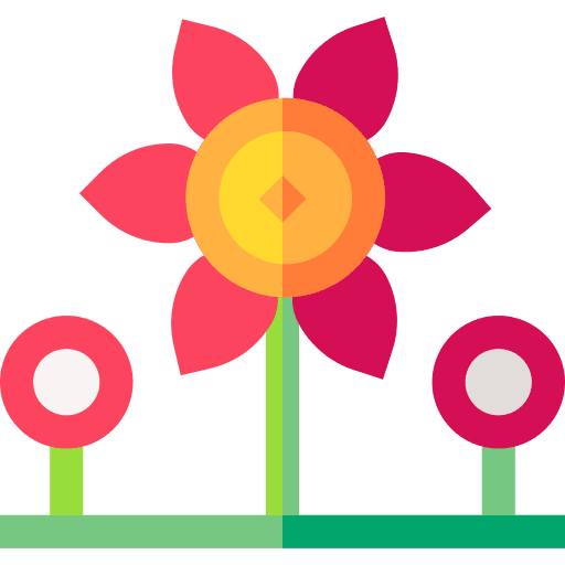 Flowers botanical petals spring icon