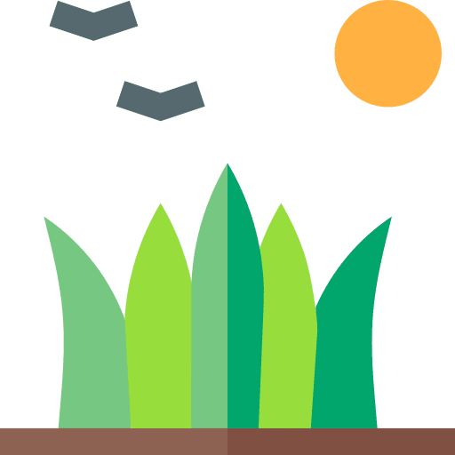Grass spring nature season icon
