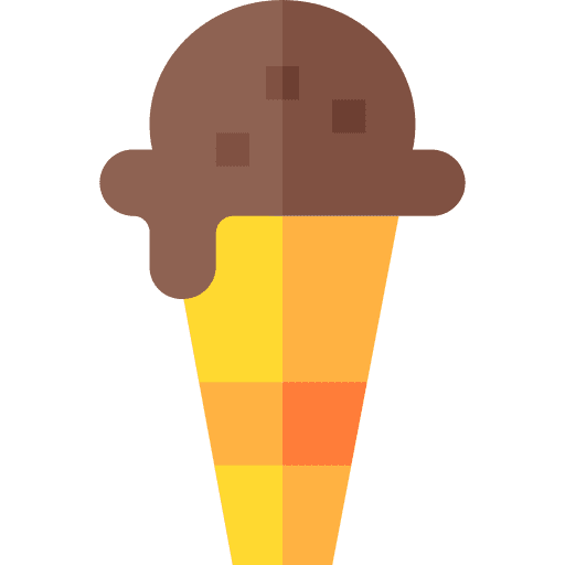 Ice cream cone food and restaurant ice cream cone dessert icon
