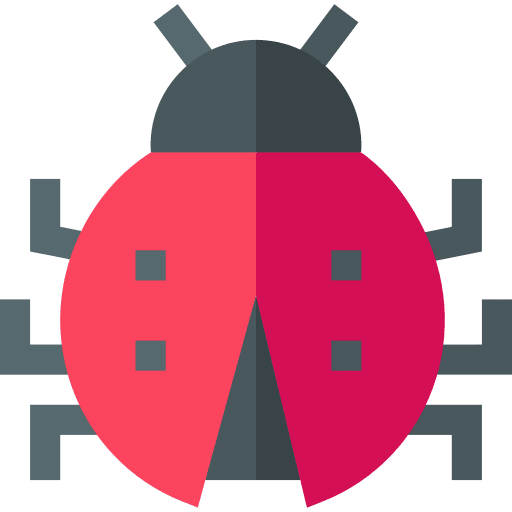 Ladybug bug springtime animals icon