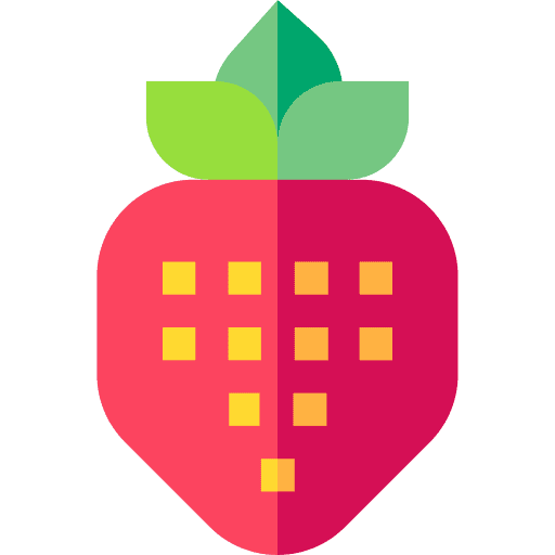Strawberry food organic healthy food icon
