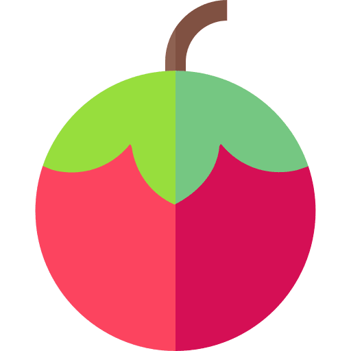 Tomato vegan food and restaurant tomato icon