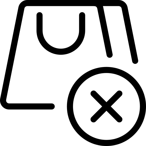 Delete purchase ecommerce delete icon